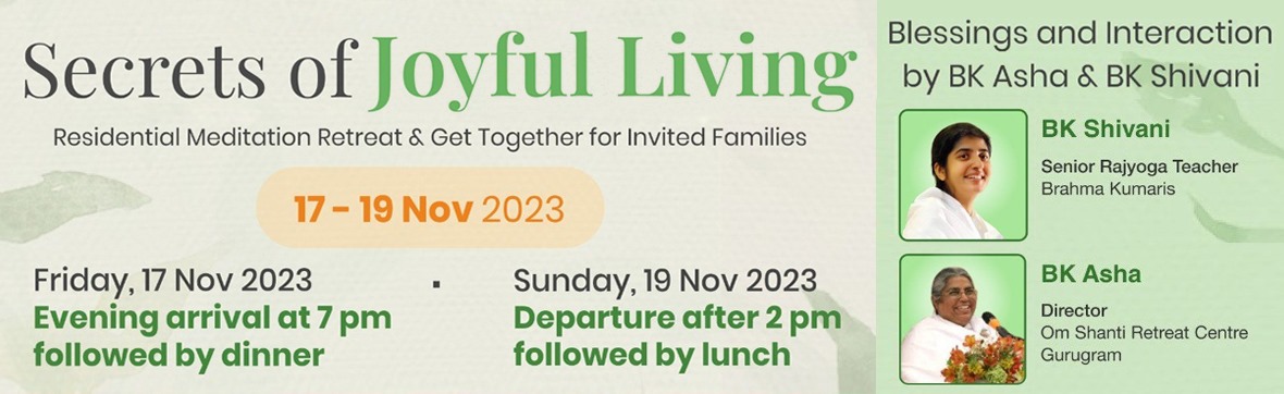 Secret of joyful living