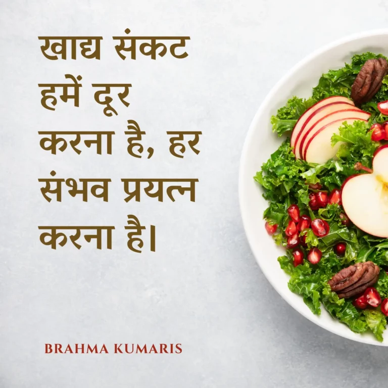 खाद्य संकट हमें दूर करना है, हर संभव प्रयत्न करना है