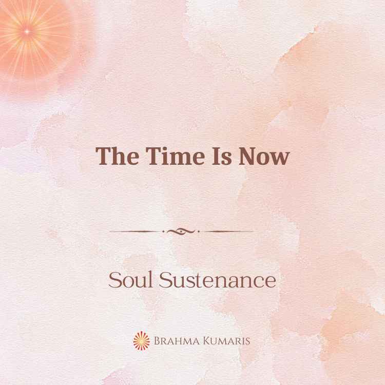 The time is now