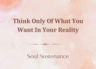 8th Dec 2023 Soul Sustenence English