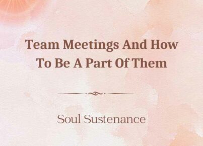9th Dec 2023 Soul Sustenence English