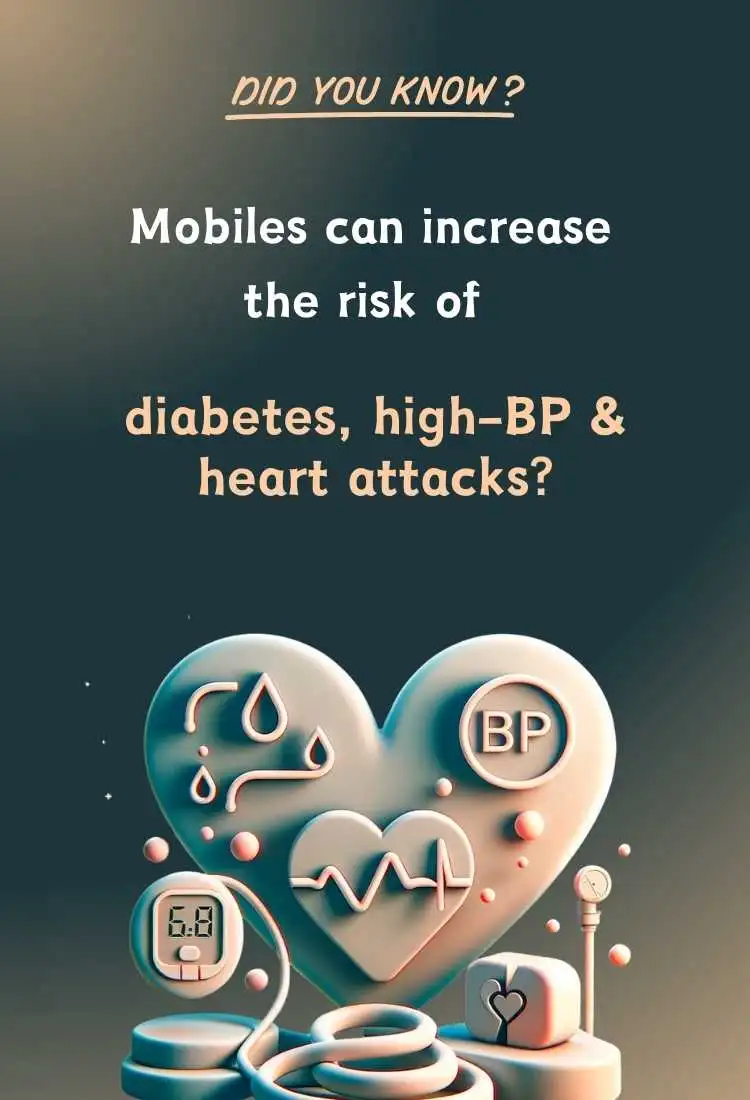 Mobiles can increase the risk of diabetes, high bp and heart attacks ytthumbnail