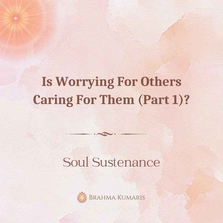 Is worrying for others caring for them (part 1)?