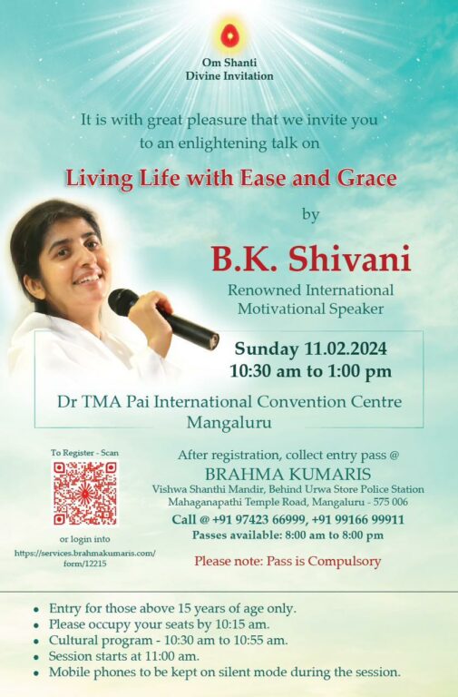 Living life with ease and grace 2 Living life with ease manglore 2