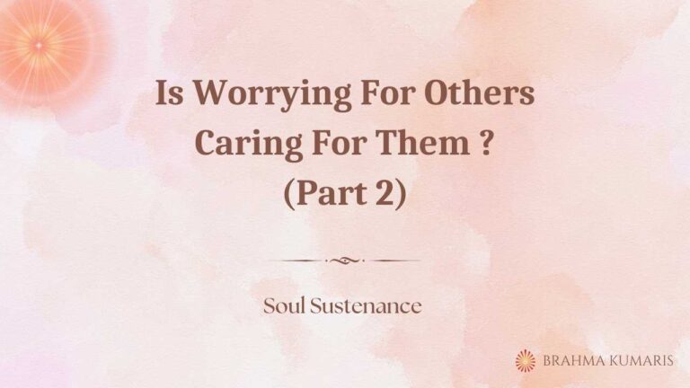 Is worrying for others caring for them (part 2)?