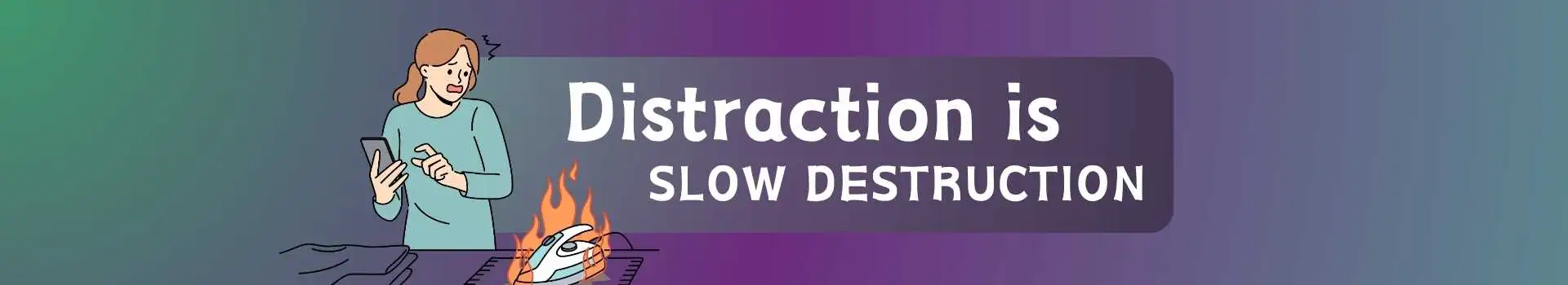 Distraction is slow destruction ytthumbnail
