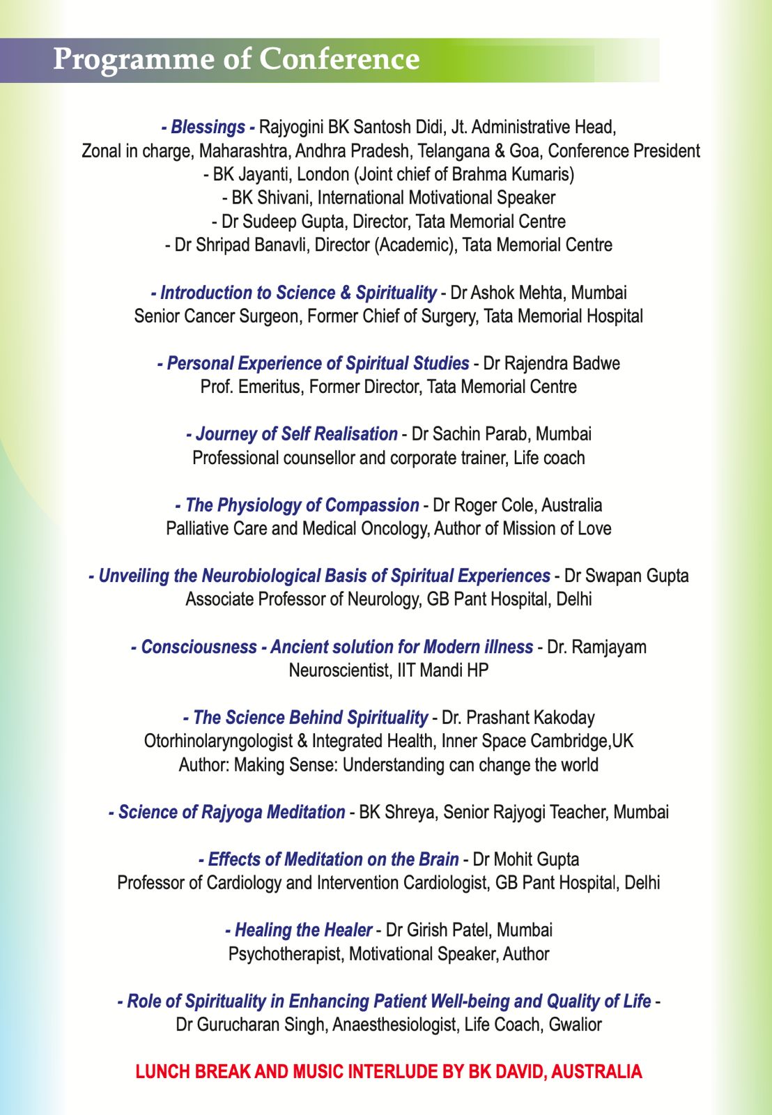 3rd National Conference on “Rejuvenating Medical Minds”