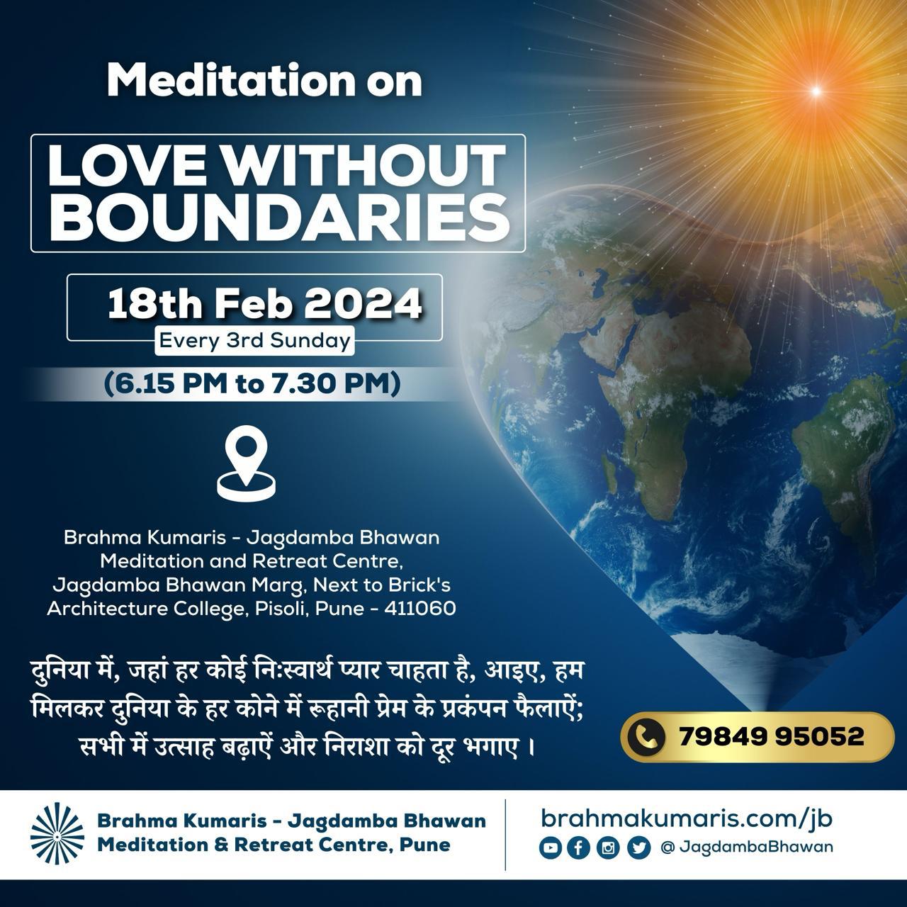 Meditation on – LOVE WITHOUT BOUNDARIES