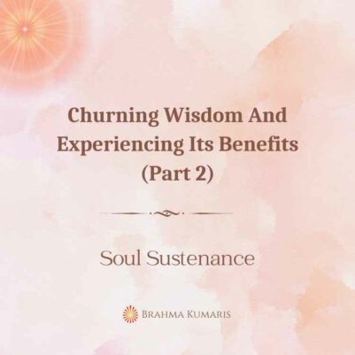 26th May 2024 Soul Sustenence English
