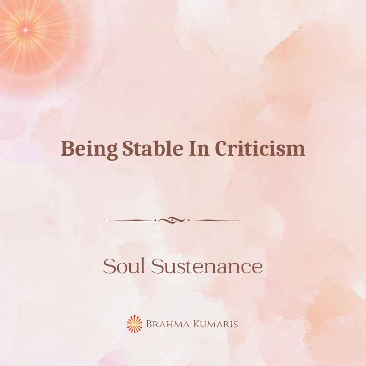 Being stable in criticism