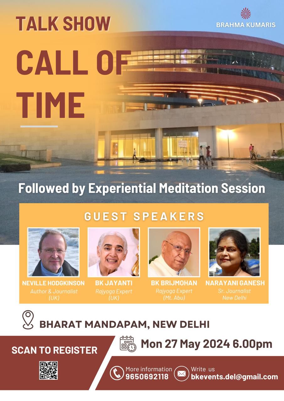 Call of time talk show and experiential meditation session