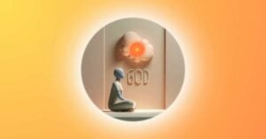 Tolerate with pleasure, not pressure : leela’s inspiring story 17 The person sitting calmly in silence, a point of light representing god