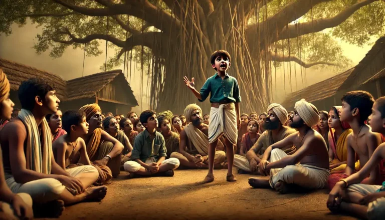 6. Ravi passionately talking to the villagers v2