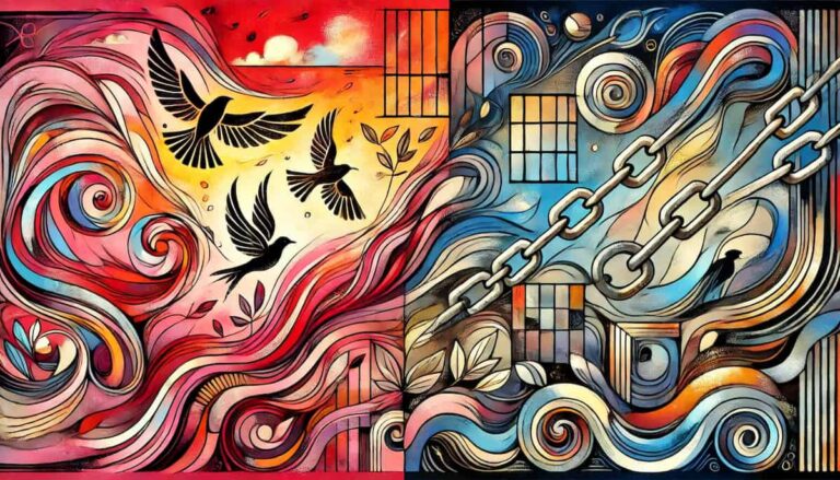 Understanding love and attachment abstract art