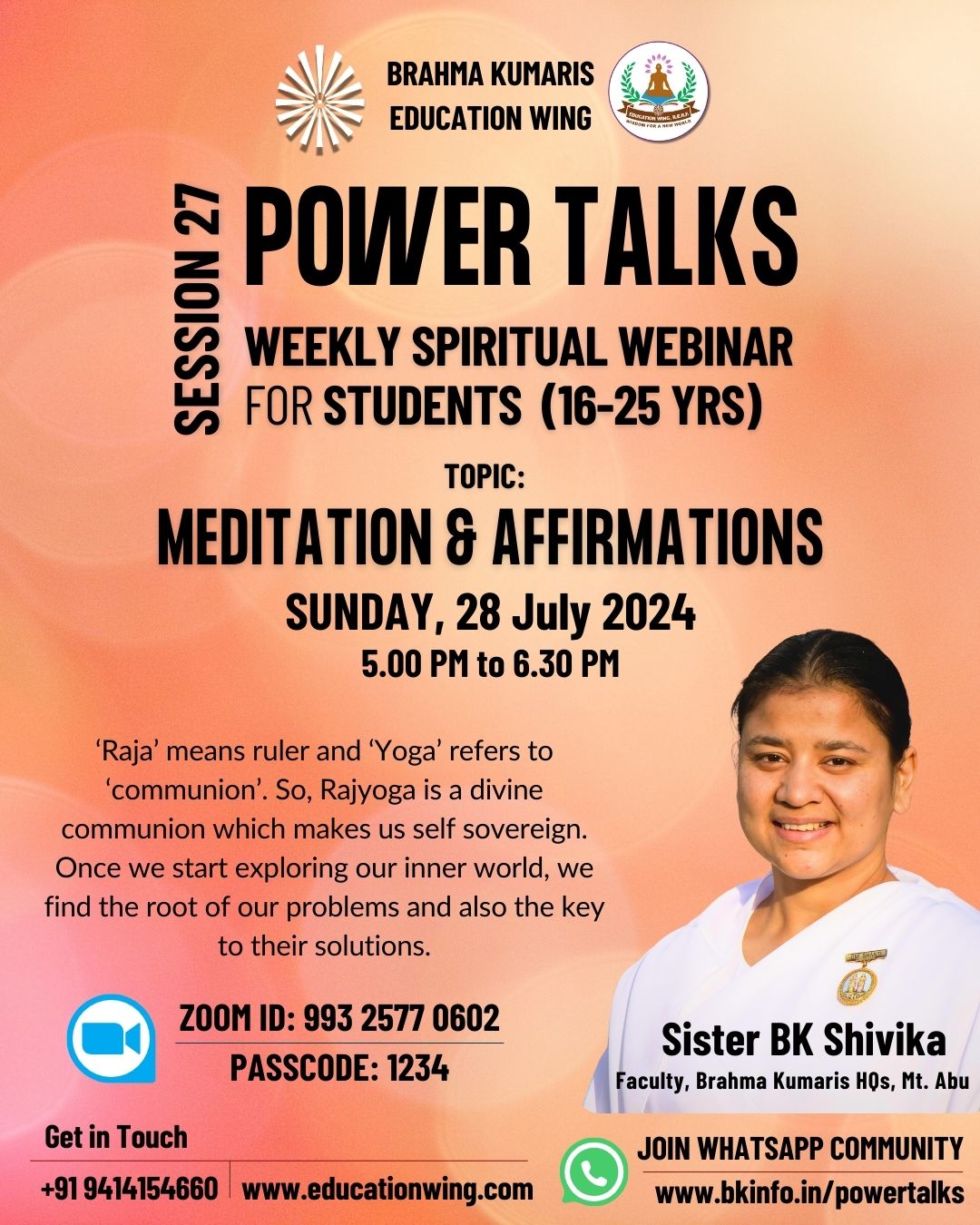 Power talk by sister bk shivika