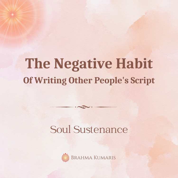 The Negative Habit Of Writing Other People's Script