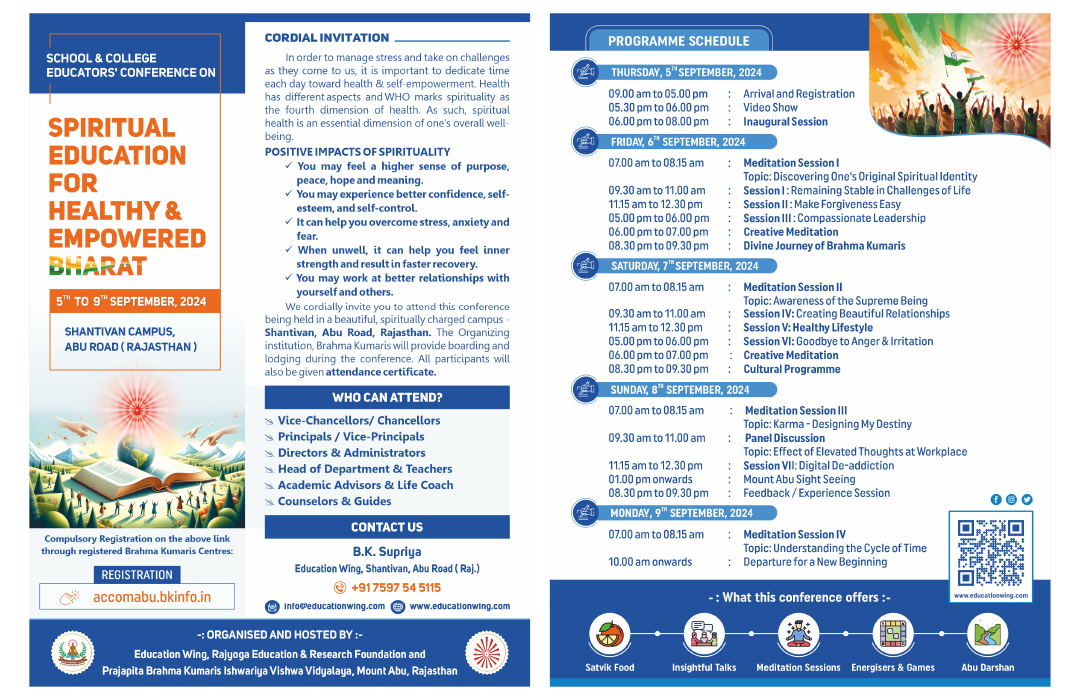 Spiritual Education for Healthy & Empowered Bharat