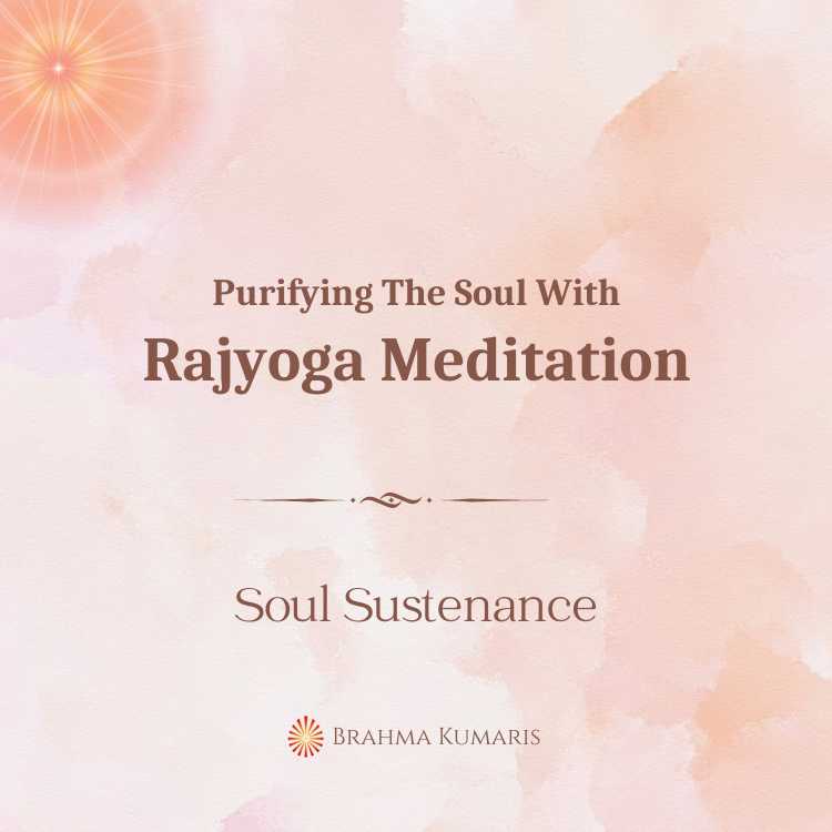 Purifying the soul with rajyoga meditation