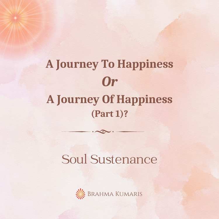 A journey to happiness or a journey of happiness (part 1)?