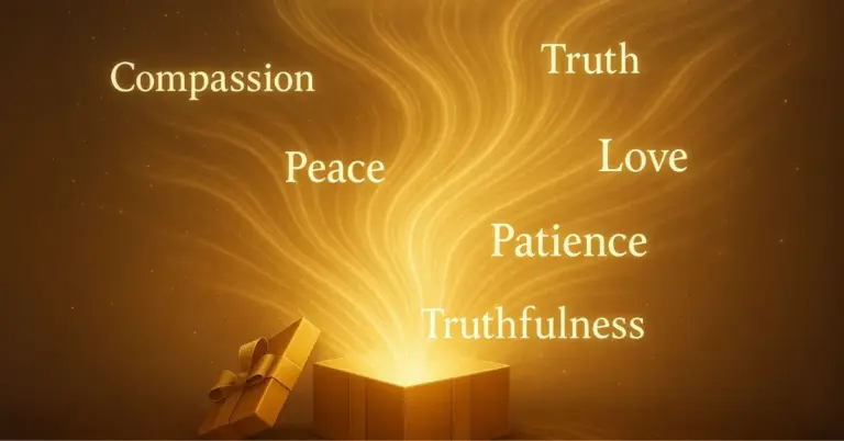 Purity compassion and truth hindi
