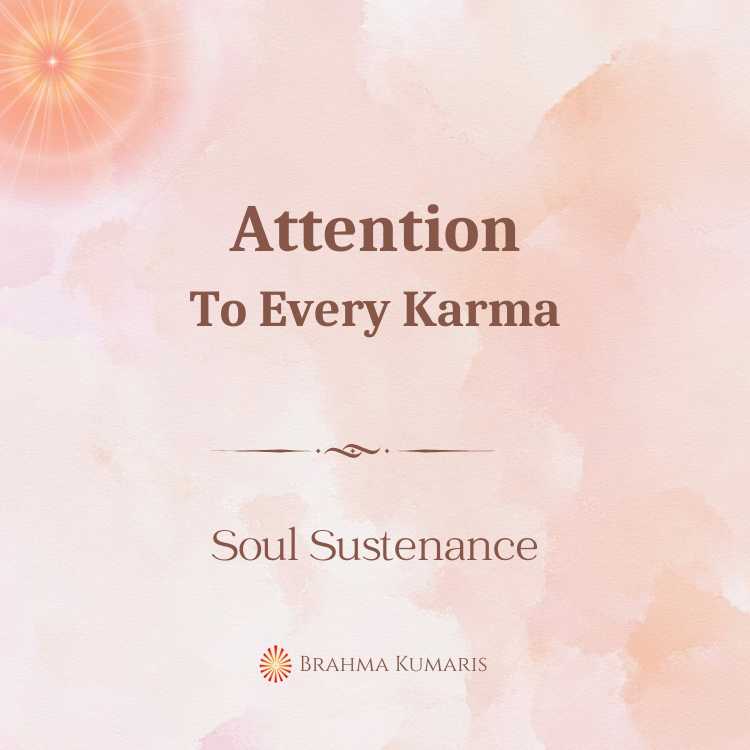 Attention To Every Karma