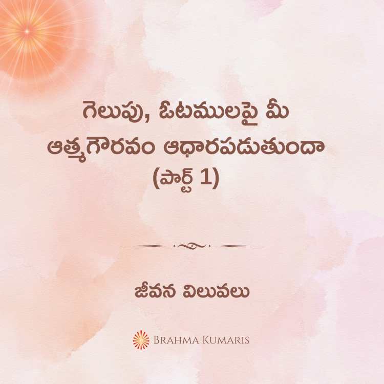 గెలుపు, ఓటములపై మీ ఆత్మగౌరవం ఆధారపడుతుందా (పార్ట్ 1)