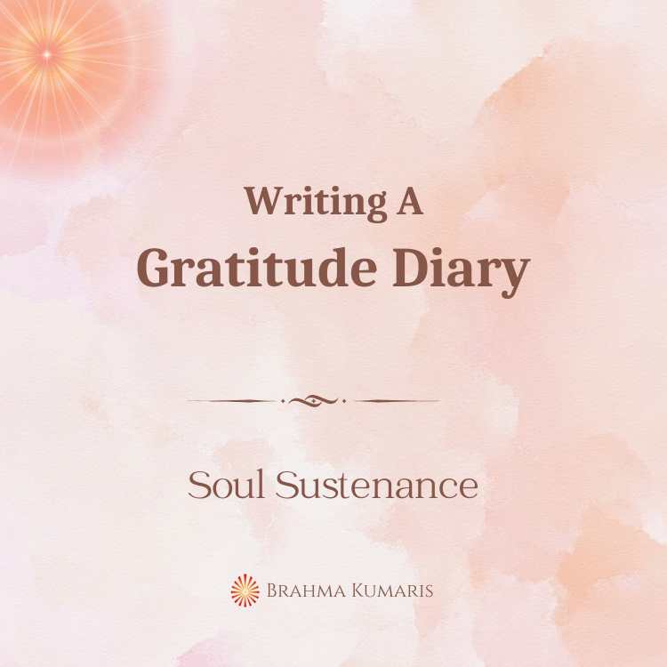 Writing a gratitude diary