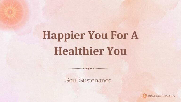 Happier you for a healthier you
