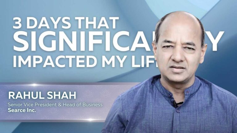 Rahul shah's experience with brahmakumaris