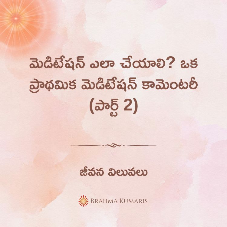 ఉన్నతమైన ఆత్మగౌరవాన్ని సదా అనుభవం చేసుకోవటం 2 20th april 2025 soul sustenance telugu