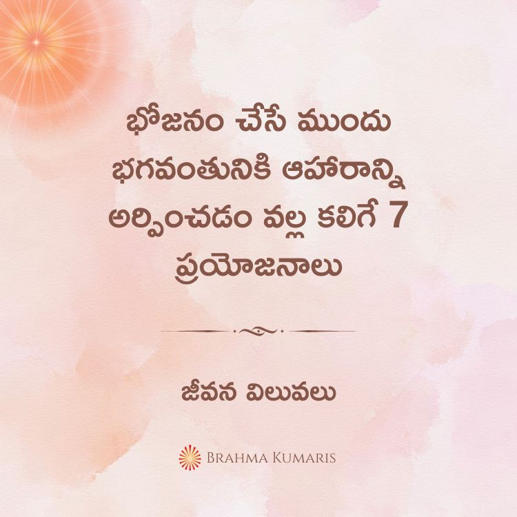 జీవితంలోని ప్రతి రంగంలో మీ కర్మలను సరిగ్గా ఎంచుకోండి (పార్ట్ 3) 2 22nd May 2025 Soul Sustenance Telugu