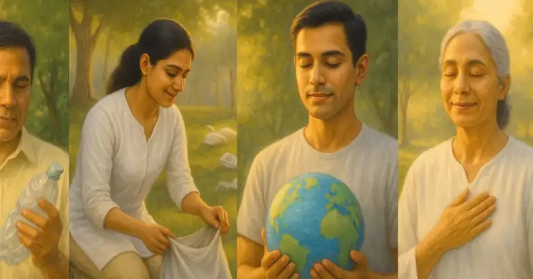आइए, इस विश्व पर्यावरण दिवस पर, इंडिविजुअल लेवल पर स्वयं से एक वादा करें— केवल प्लास्टिक का उपयोग न करना, रियूजेबल बैग ले जाना, सफाई अभियानों का समर्थन करना ही काफी नहीं, बल्कि अपने शुद्ध और शक्तिशाली थॉट्स से धरती को वाइब्रेशन देने की पहल करना।