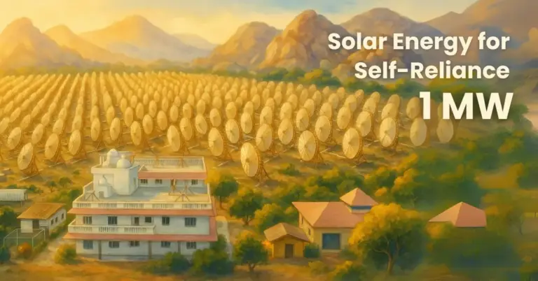 Solar energy for self-reliance
