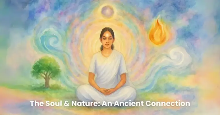 In spiritual knowledge, as shared by the brahma kumaris, there is a deep understanding that the human soul and the five elements of nature are intimately connected