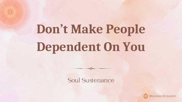 5 Benefits Of Experiencing God With Us (Part 2) 1 Don’t Make People Dependent On You