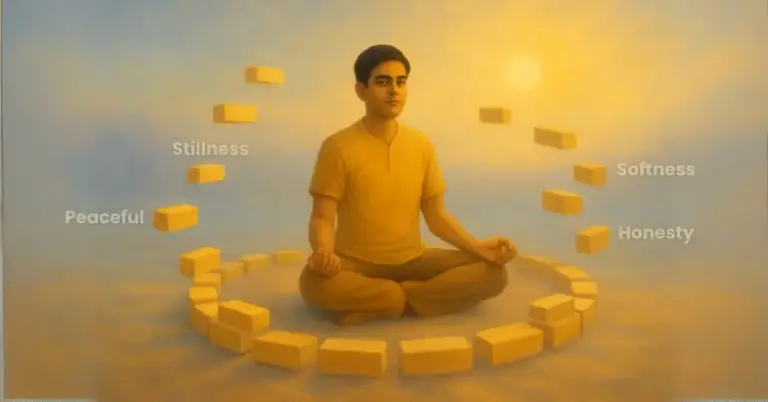 Building stillness, brick by brick