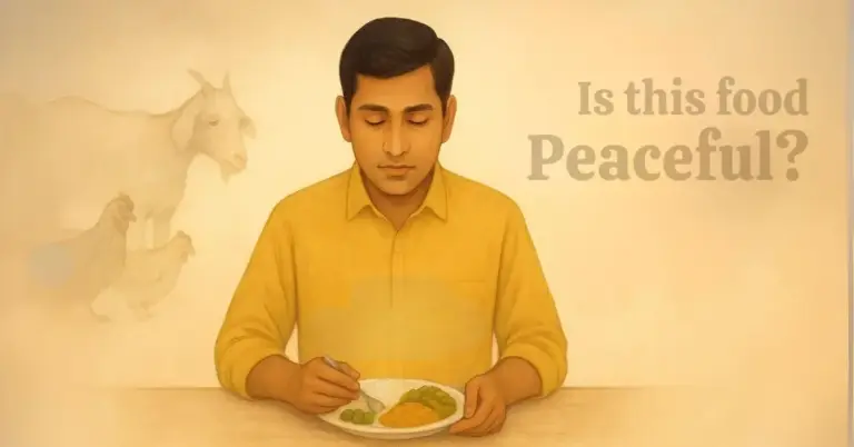 “क्या इस भोजन में शांति की एनर्जी है? या फिर यह डर व भय के वाइब्रेशन की? ”