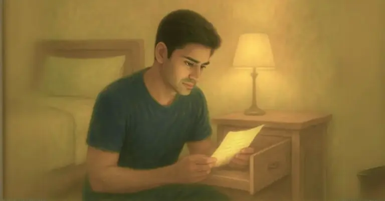 That night, while searching for his charger in the drawer, he found a folded piece of paper—faded at the edges, unmistakably in his mother’s handwriting.