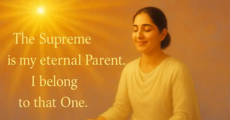 “the supreme is my eternal parent. I belong to that one. ”