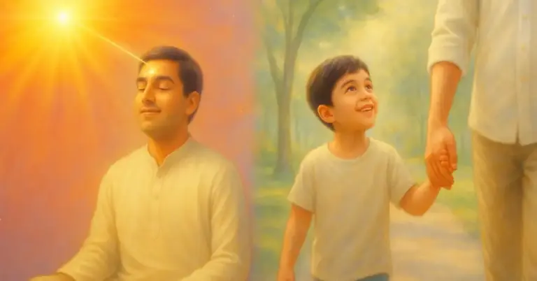 Rajyoga means building a personal relationship with that supreme being — just like a child feels close to a parent, or a best friend feels connected to their dearest friend.
