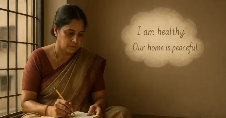 Her first attempt with affirmations