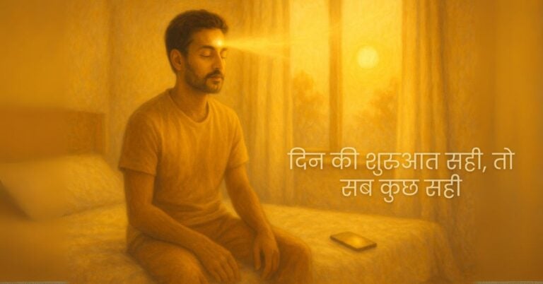 दिन की शुरुआत सही, तो सब कुछ सही