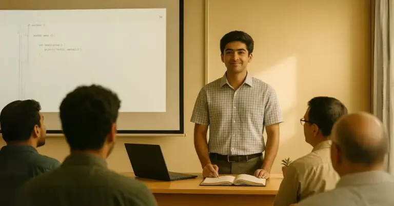 His final project presentation, vedant surprised everyone