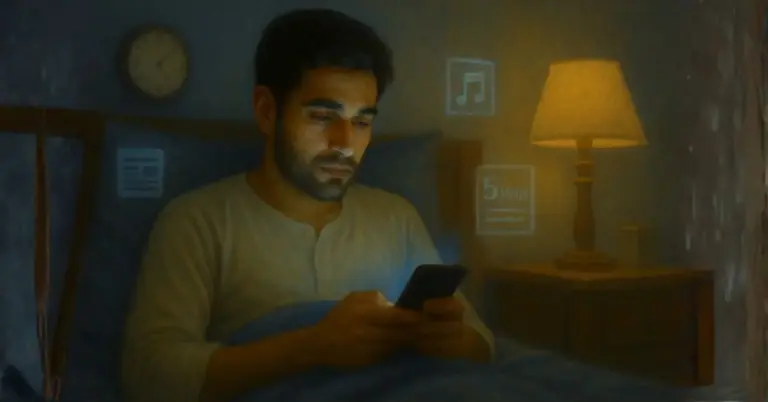 At 1 00 a. M. Hed lie with the phone glowing inches from his face —