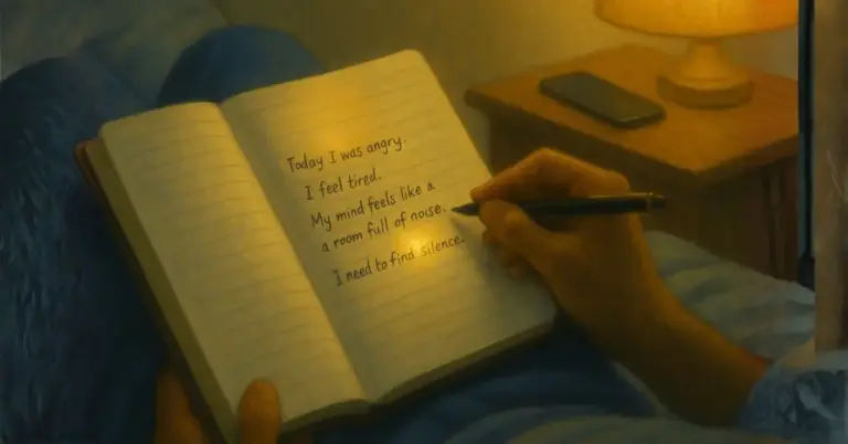 He wrote slowly