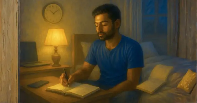 The night he finally slept