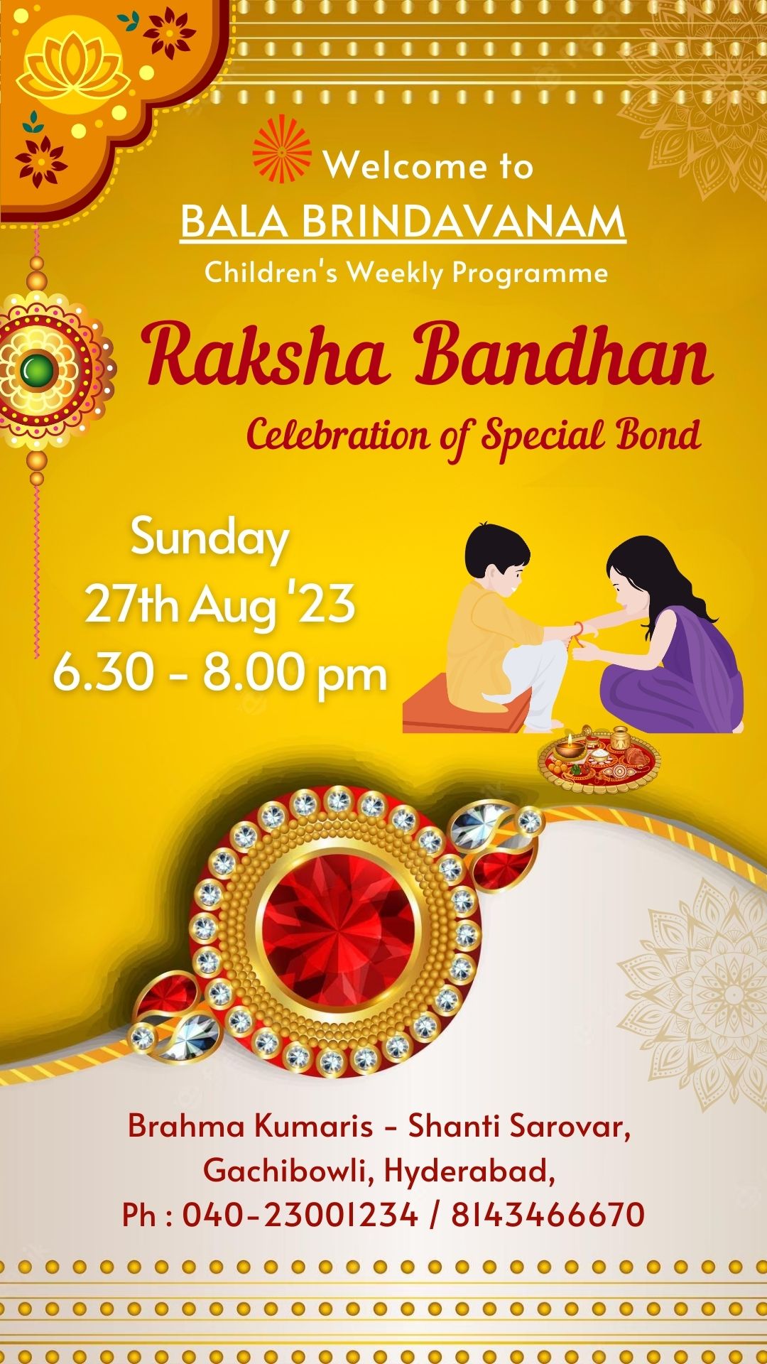 Raksha bandhan – celebration of special bond