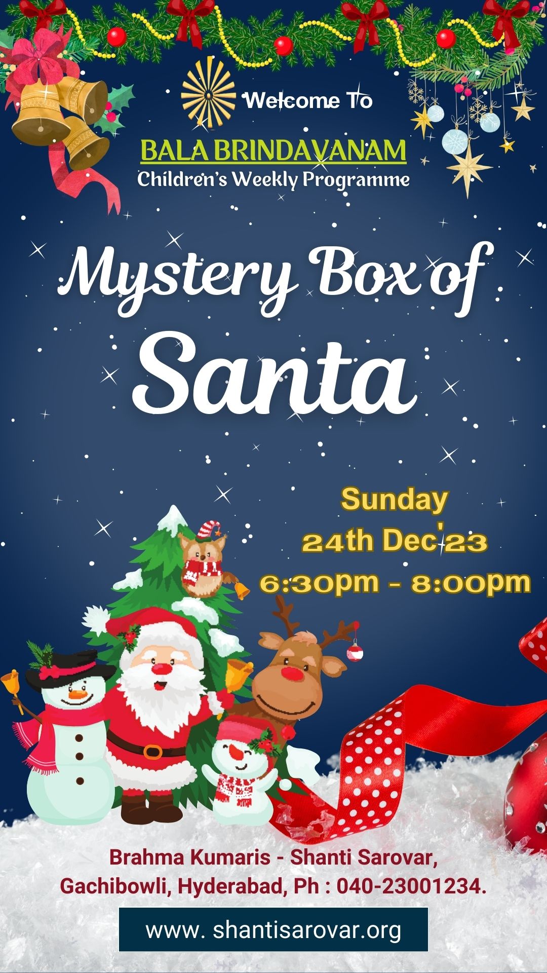 Mystery box of santa