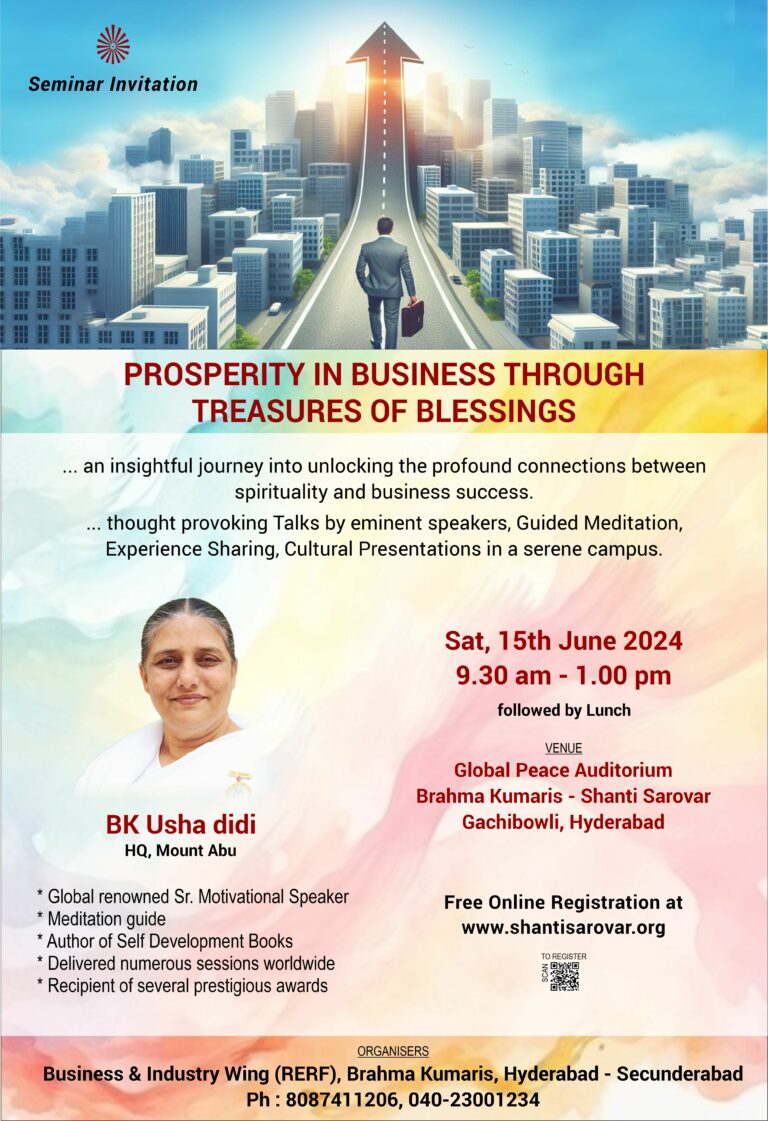 Prosperity in business through treasures of blessings