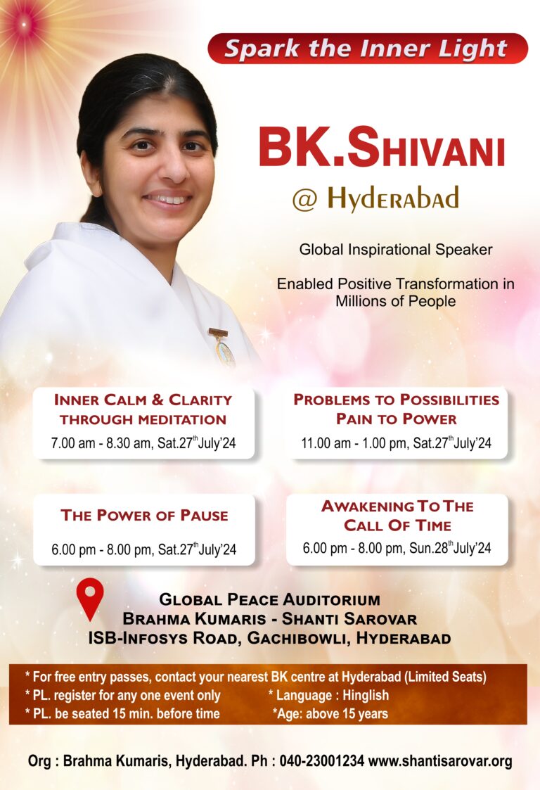 Bk shivani at hyderabad